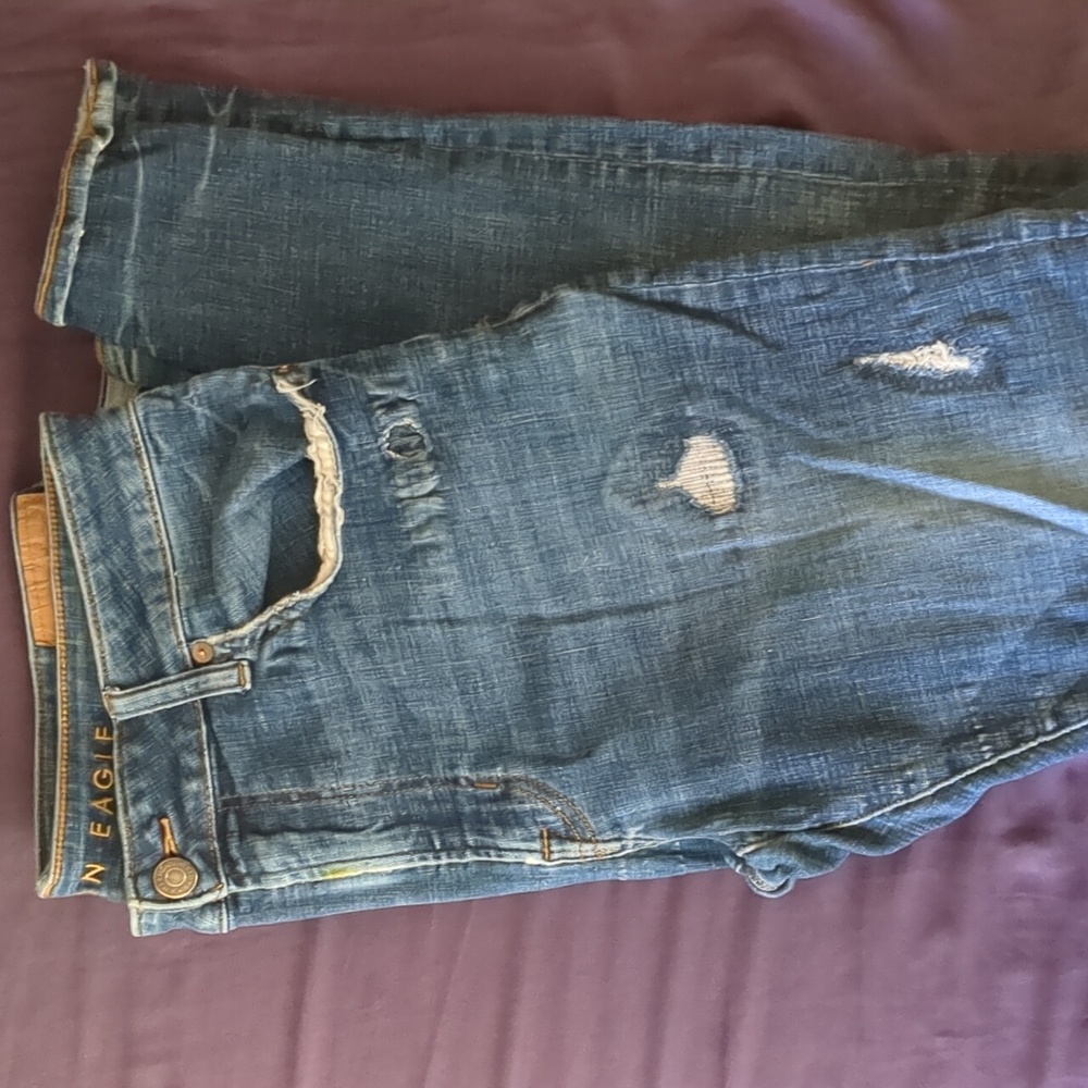 American Eagle Men’s Distressed Skinny Jeans,  Stretch